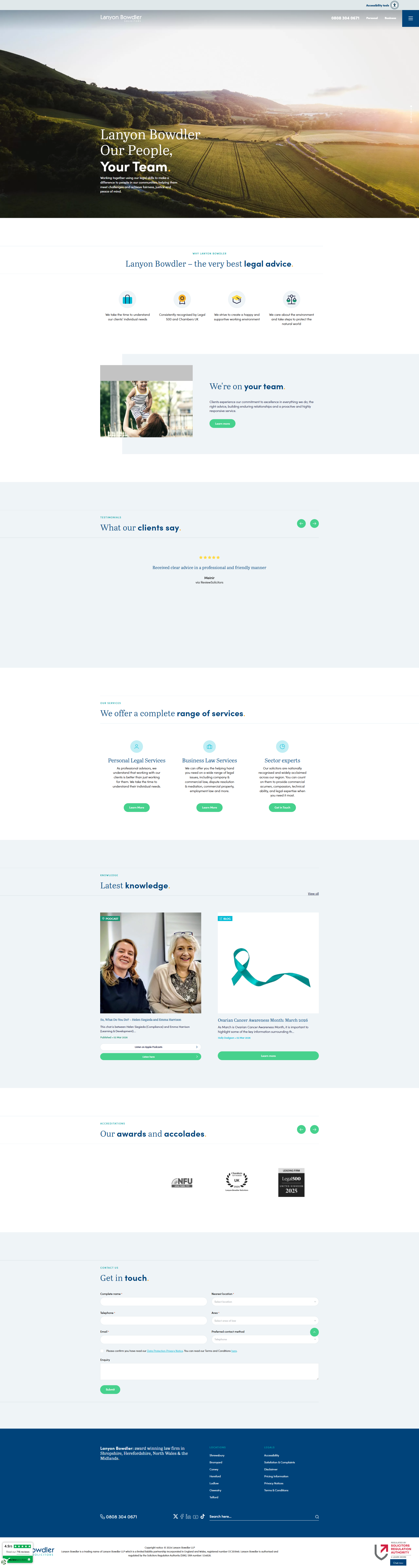 Law firm website example