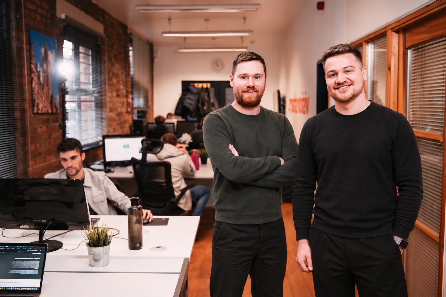 VisionSharp founders Jon and Adam in their Manchester office